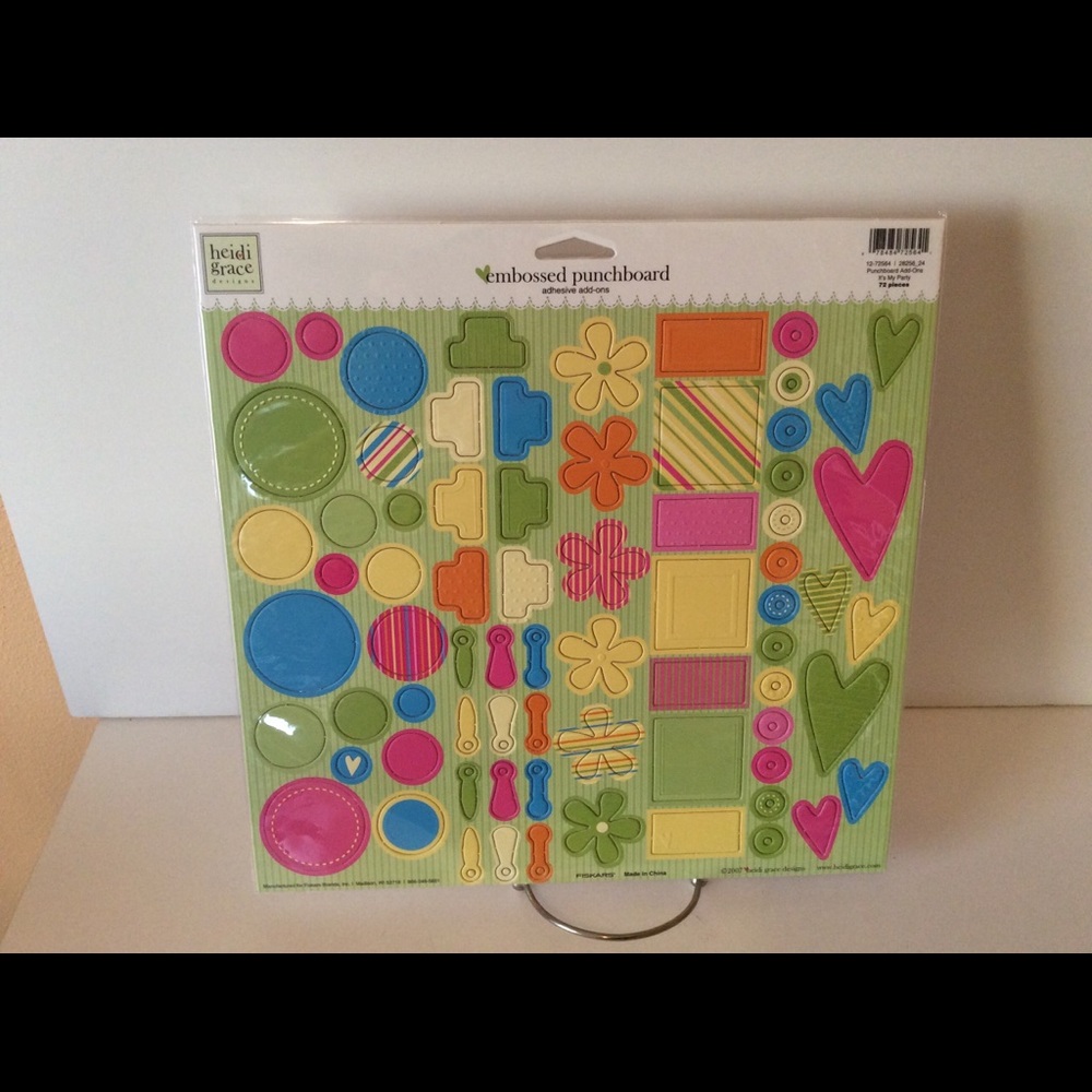 Heidi Grace Embossed Punchboard for DIY Projects Junk Journaling Embellishments